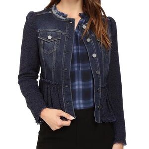 Rebecca Taylor tweed and denim jacket